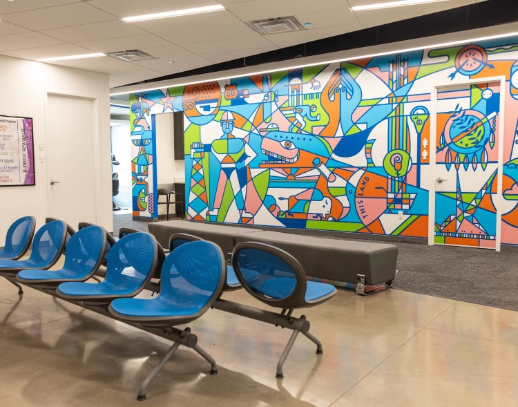 hallmark dental brentwood - dentist office corridor