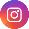 Instagram logo icon in gradient purple and orange circle for Emerson Orthodontics social media.